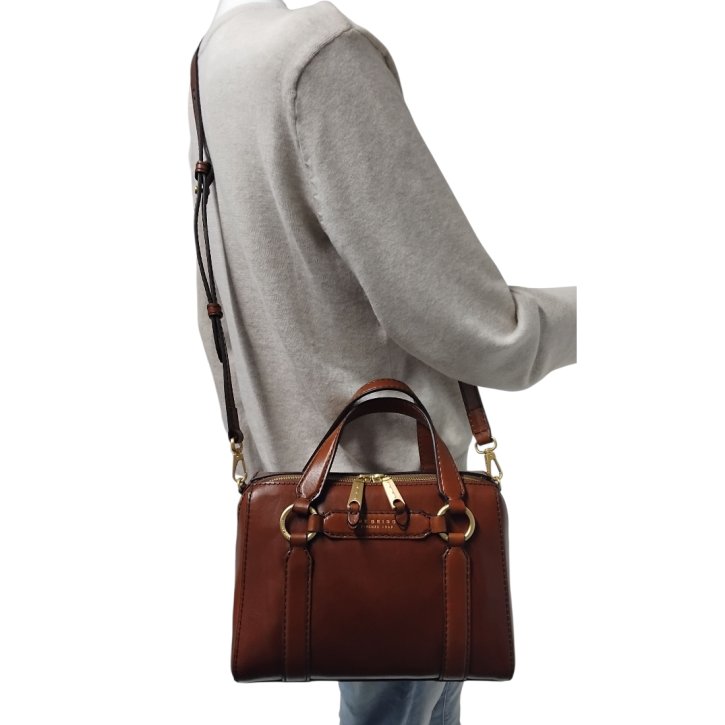 the bridge Handtasche Rindleder braun